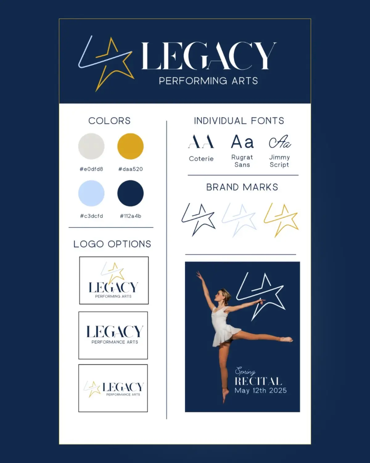 Script typography design for creative branding